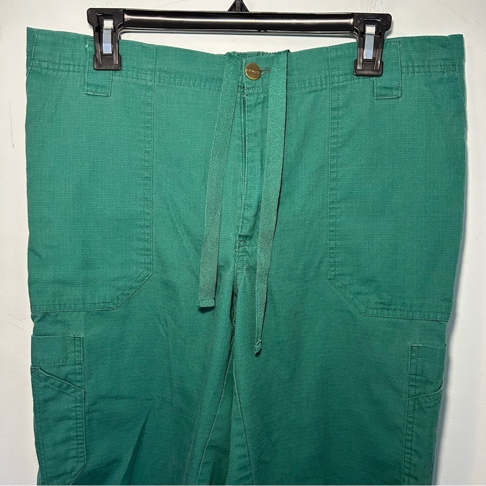 Carhartt Green Cargo Green Pants Size Medium - Picture 2 of 10